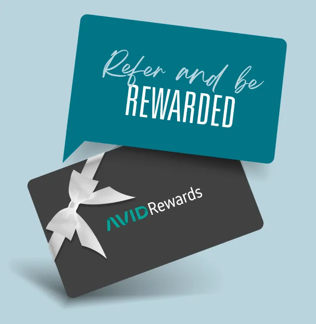 Refer and be rewarded AVID Rewards gift cards
